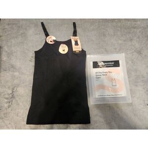 NWT Shapermint size S All Day Everyday Scoop Neck Cami Shaping Tank Top Black